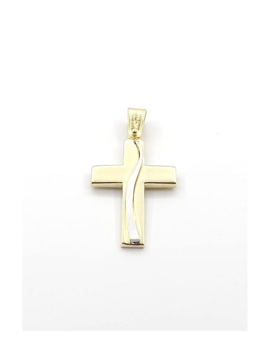 Filva Oro Herren Gold Kreuz 14K mit Kette