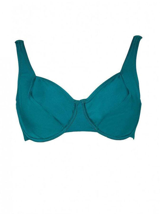 Bluepoint Solids Bikini Σουτιέν E Cup Πράσινο