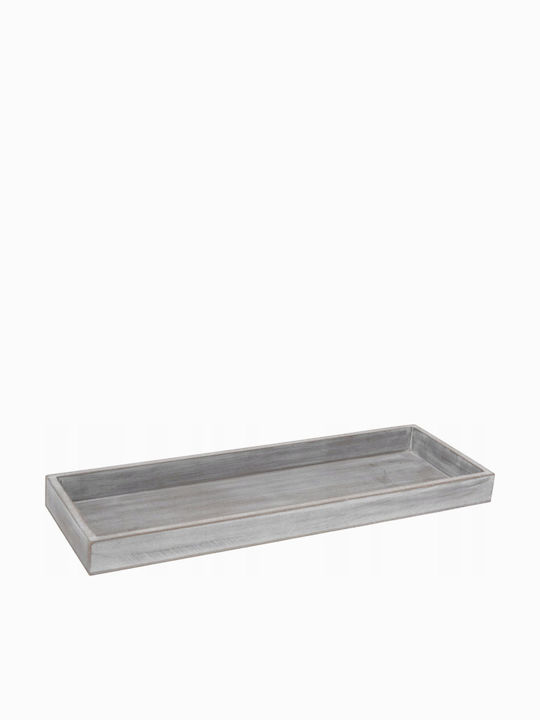 Koopman Lemnos Dreptunghiular Tavă de Servire în Culoare Gri 40x14x3.2cm ACC670600 1buc