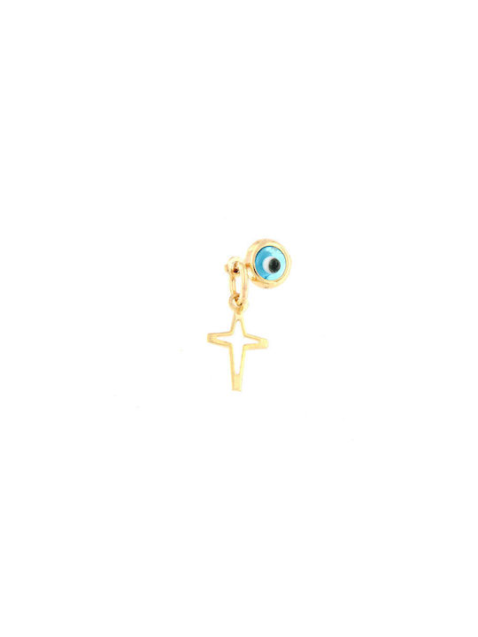 Ηώς Pendant Kids Charm made of Gold 9K MEPK1015