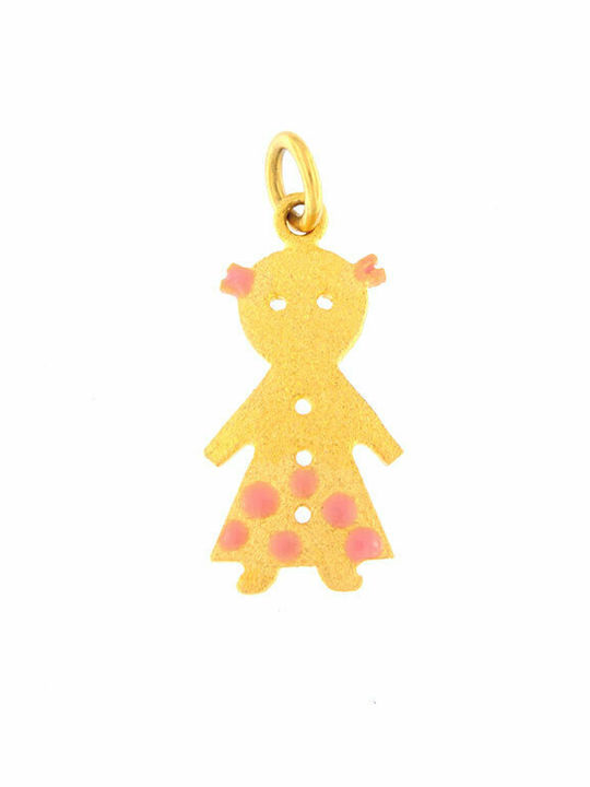 Ios Kids Pendant Family in 9K Gold