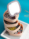 Factory Jewellery Box with Mirror Pink 11.2x11.2x12.2cm