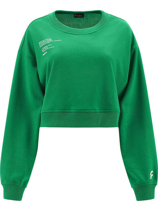 Freddy Gekürzt Damen Sweatshirt Grün