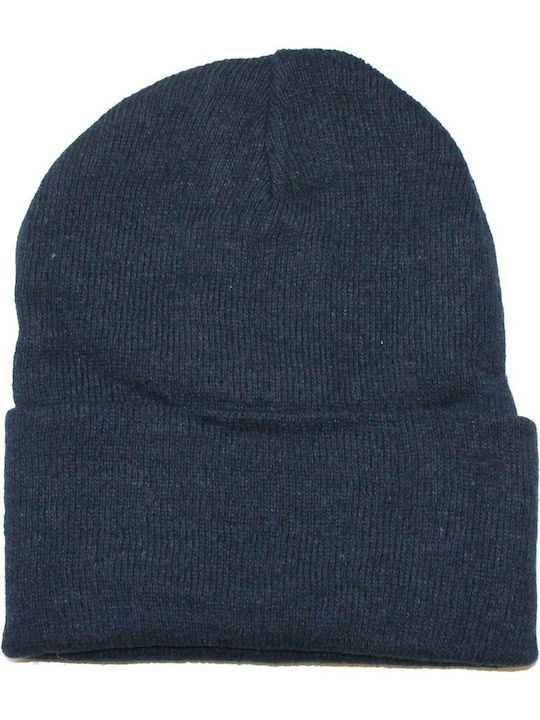 YTLI Beanie Ανδρικός Σκούφος Πλεκτός σε Μπλε χρώμα