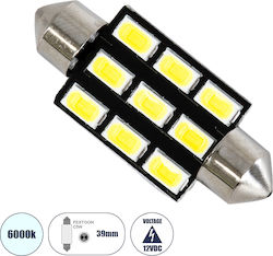 GloboStar Лампи Автомобила C5W LED 6000К Хладно...