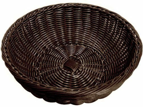 Homestyle Bread Basket Wicker 24x24x7.5cm