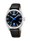 Lotus Watches Γυναικείο Ρολόι 42mm Μπαταρίας με Μαύρο Δερμάτινο Λουράκι