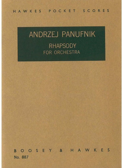 Boosey & Hawkes Panufnik – Rhapsody For Orchestra Sheet Music for Orchestra