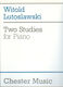 Chester Music Publications Lutoslawsky - Two Studies pentru Pian