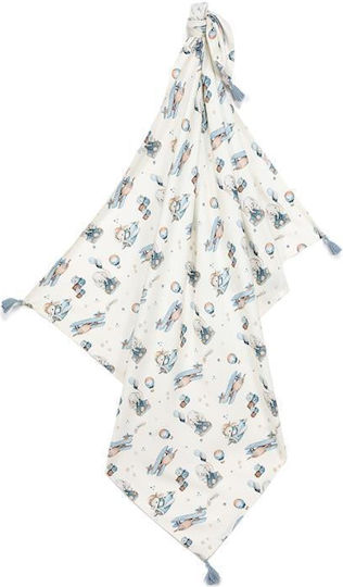 La Millou Simbo Kuscheldecke Hellblau 100x120cm.