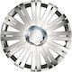 AMiO Car Hubcap Set 15" 4pcs Silver