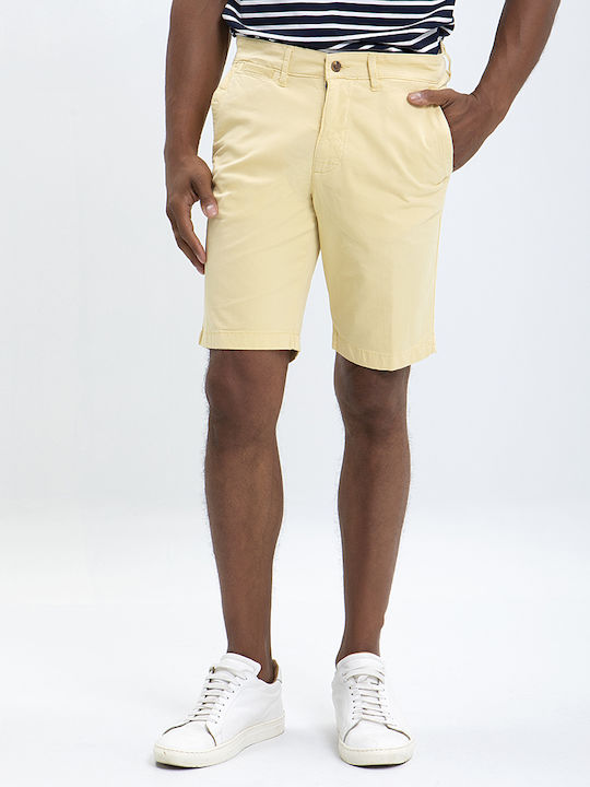 HD x Vardas Cotton Bermuda Shorts Modern Fit Hd X Vardas Yellow