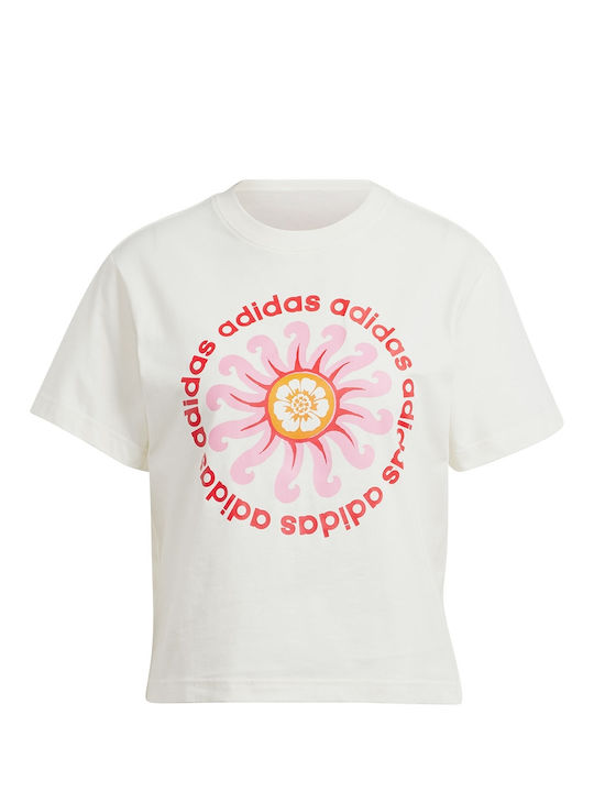 Adidas Γυναικείο T-shirt Λευκό