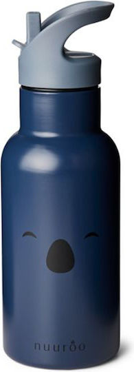 Nuuroo Koala Kids Water Bottle Thermos Stainless Steel Blue 350ml