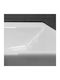 ECD Germany Wall Mounted Countertop Sink Ceramic 60.5x36.5x13cm White