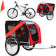 Wiltoc Dog Carrying Red Bicycle Trailer for 40kg Pets L90xW70xH70cm