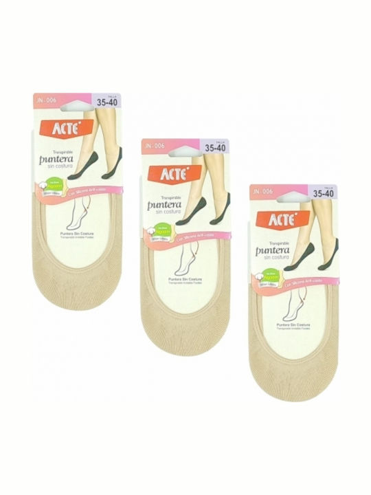 Prive Underwear Femei Șosete Bej 3Pachet