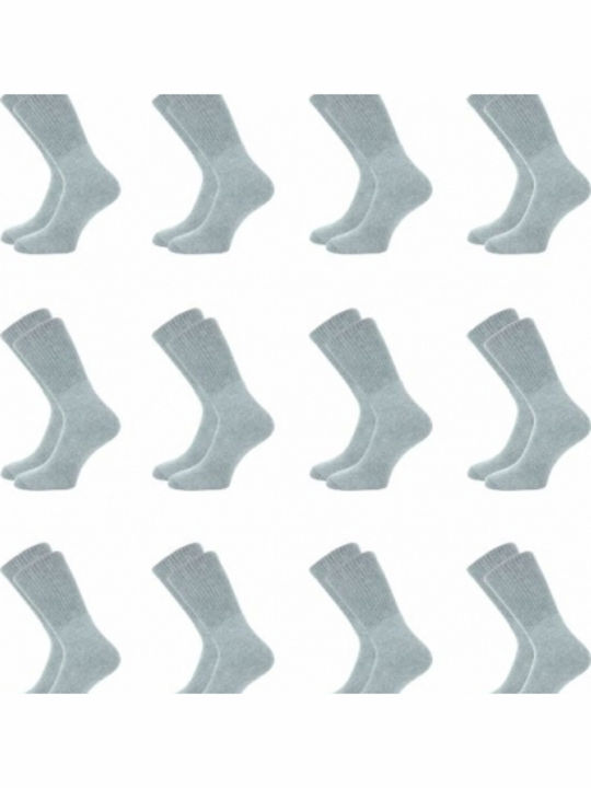 Prive Underwear Herren Einfarbige Socken Gray 12Pack