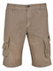 Men's Bermuda shorts with elastic "Lois" Freeland - BROWN