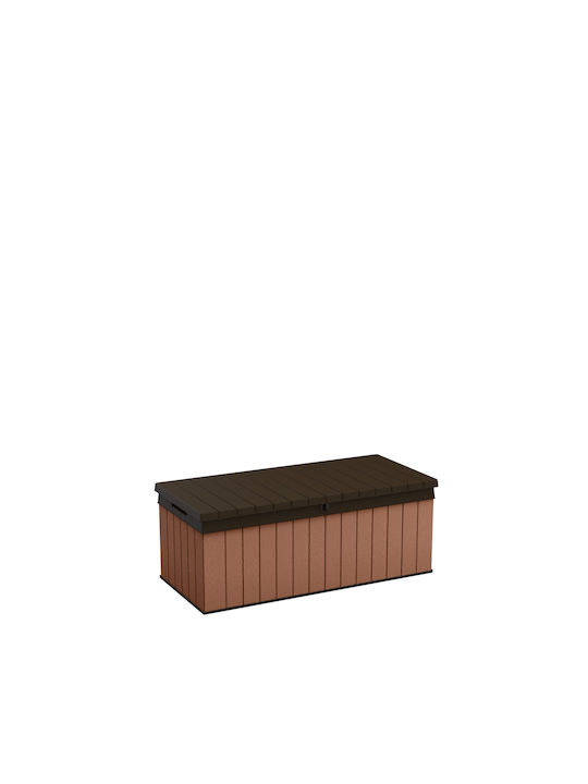 Keter Polypropylene Outdoor Storage Box 380lt Brown 132.2x55.7x47.4cm