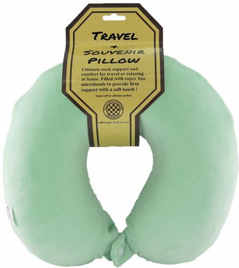 Memory Foam Travel Pillow Green