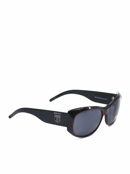 Gant Women's Sunglasses with Burgundy Plastic Frame and Black Lens EVANS BUBLK-3