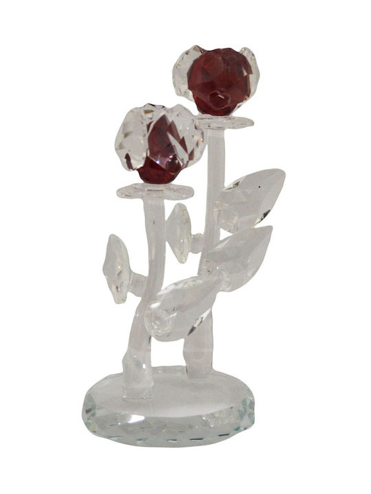 Sinialo Decorative Flower made of Crystal 8.5x7.5x16cm 1pcs