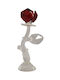 Sinialo Dekoratives Blume aus Kristall 6x4x13.5cm 1Stück