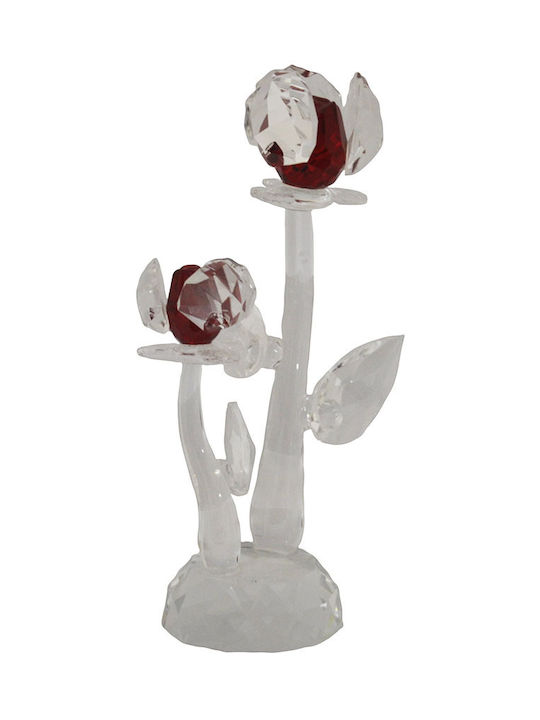 Sinialo Decorative Flower made of Crystal 7.5x6.5x14.5cm 1pcs