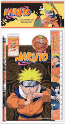 Gim Naruto Mit Bleistift, Spitzer, Radiergummi, Notizbuch, Lineal Und Federmäppchen Gim Naruto Mit Bleistift, Spitzer, Radiergummi, Notizbuch, Lineal Und Federmäppchen