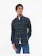 Barbour Men's Shirt Long Sleeve Cotton Checked Blue