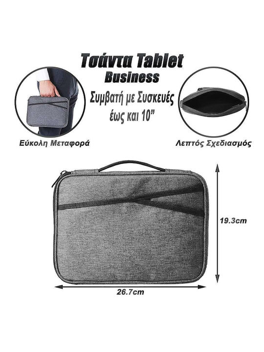 Business Geantă De umăr / de mână pentru laptop 10" în culoarea Gri