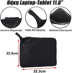 Tasche Fall für Laptop 11.6" in Schwarz Farbe 1222.021