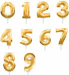 Balloon Foil Number Gold Shape 40cm