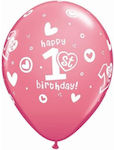 Set of 5 Balloons Latex Multicolour Birthday-Celebration