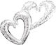 Balloon Foil Jumbo Heart Gray 85cm