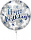 Balloon Foil Round Gray 46cm