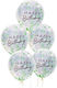 Set of 5 Balloons Latex Green Birthday-Celebration