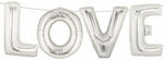 Balloon Foil Valentine's Day Letter Silver 38cm