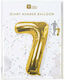 Balloon Foil Jumbo Number 7 Gold 85cm