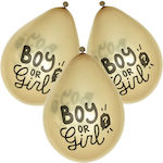 Set of 6 Balloons Latex Gold Birthday-Celebration 23cm