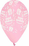 Μπαλόνι Latex Γενεθλίων Ροζ 30εκ.
