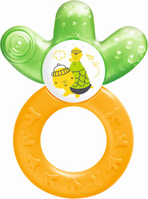 Mam Teething Ring with Water made of Silicone for 4 m+ Orange-Green Turtle 1pcs