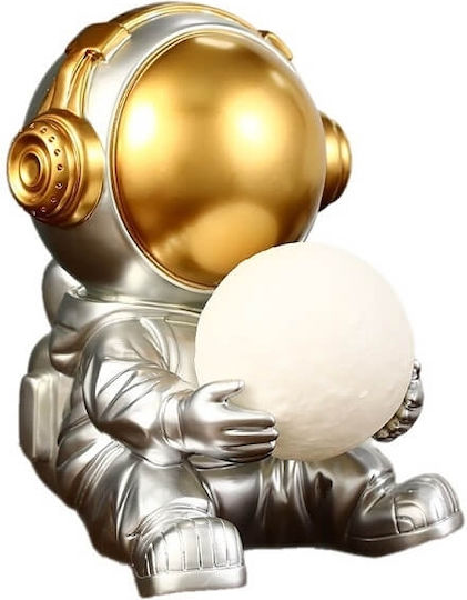 JF197 Dekorative Lampe Astronaut Silber