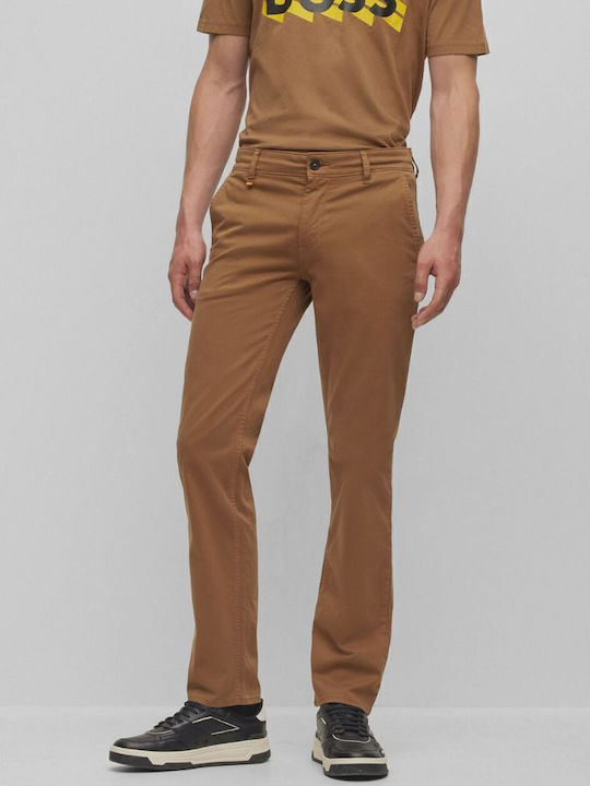 Παντελόνι Chino Ελαστικό σε Slim Εφαρμογή Καφέ
