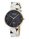 Strand by Obaku Women's Watch with White Leather Strap