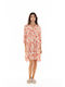 Pink Label Sommer Mini Hemdkleid Kleid Orange