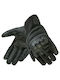 Ozone Men's Motorcycle Gloves Leather All Seasons Black