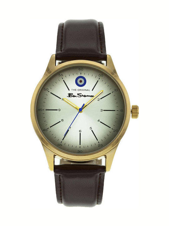 Ben Sherman Watch Battery with Leather Strap