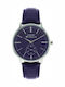 Ben Sherman Men's Watch Battery with Purple Leather Strap